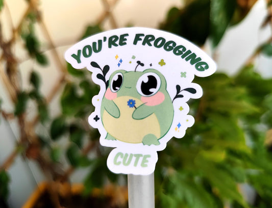 Stickers you're frogging cute