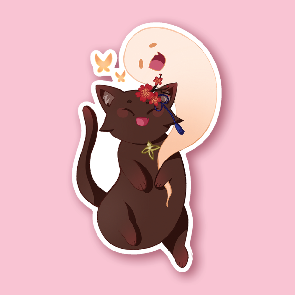 Sticker meowshin impact