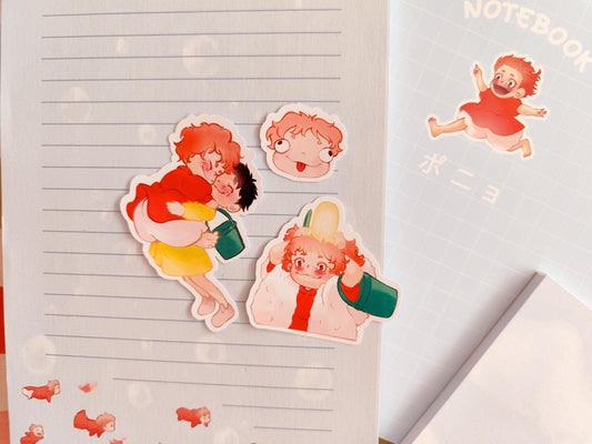 Set de papeterie Ponyo sur la falaise