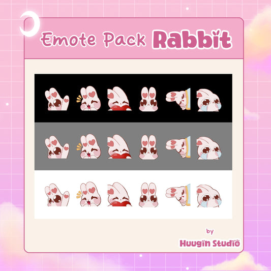 6 emotes Lapin