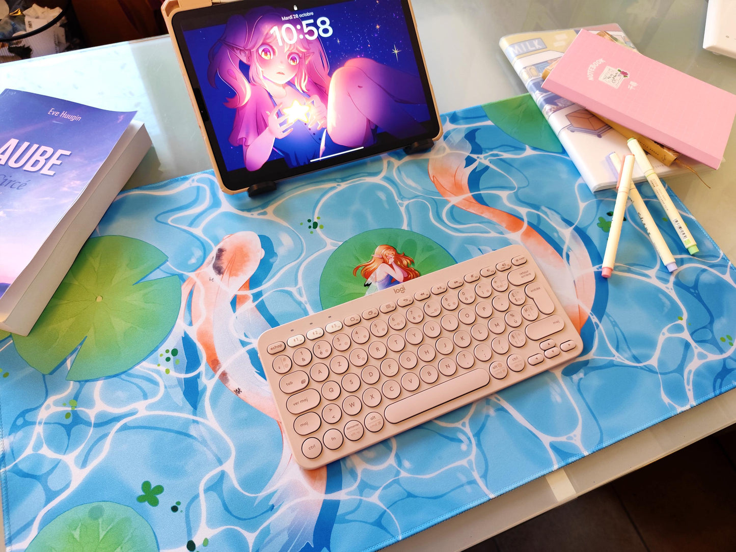 Tapis de souris Koi