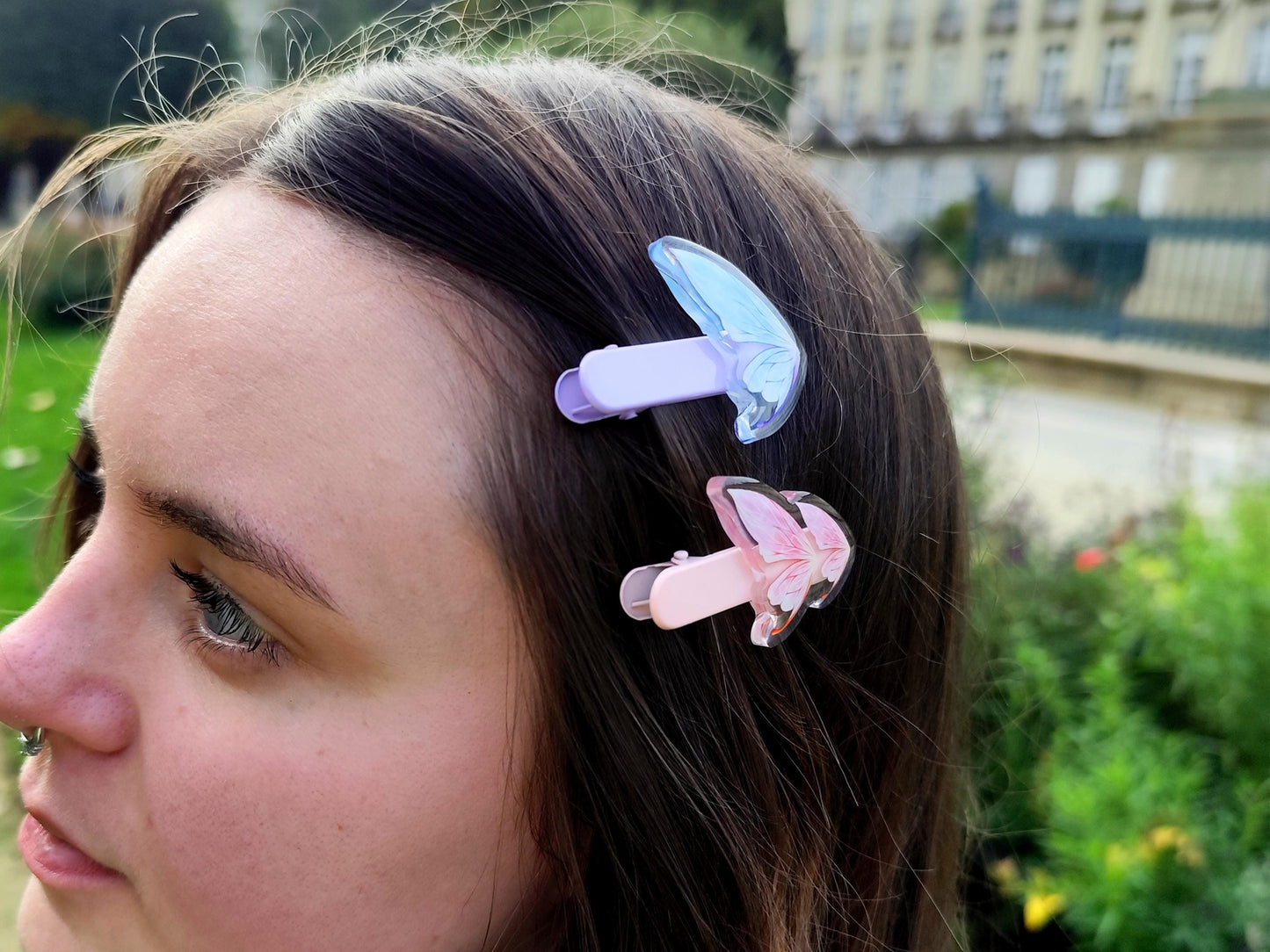 Pince à cheveux ailes de fée