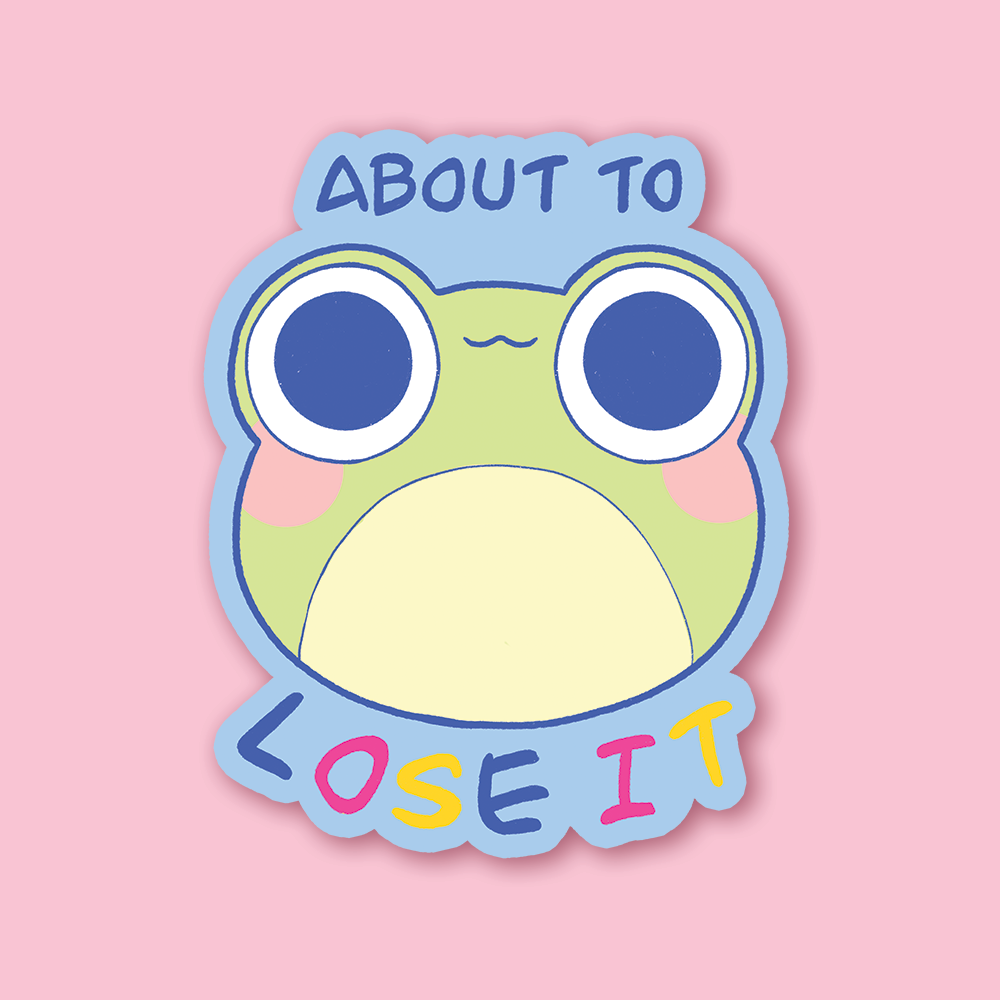 Sticker about to lose it