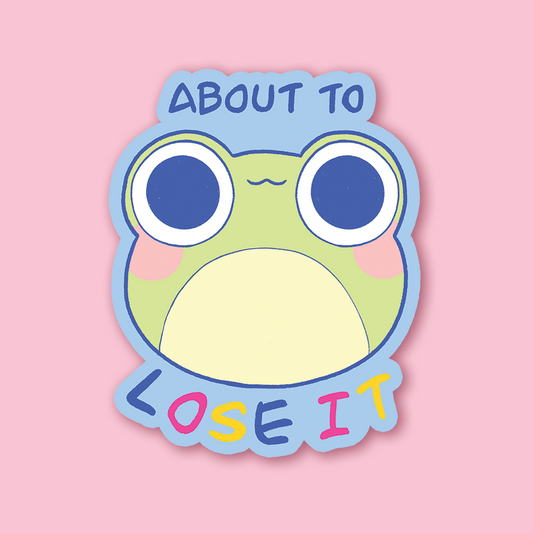 Sticker about to lose it