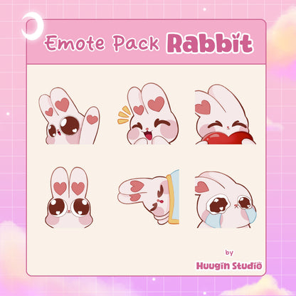 6 emotes Lapin