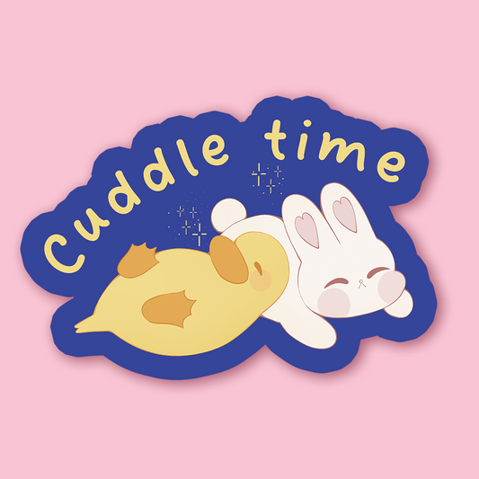 Sticker cuddle time
