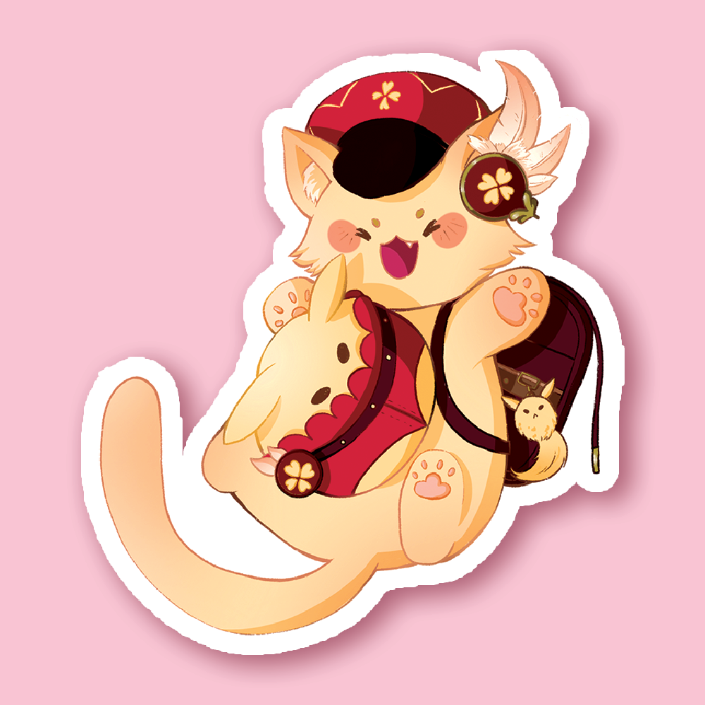 Sticker meowshin impact