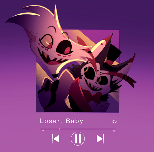 Print - Fanart Hazbin hotel Angel Dust et Husk