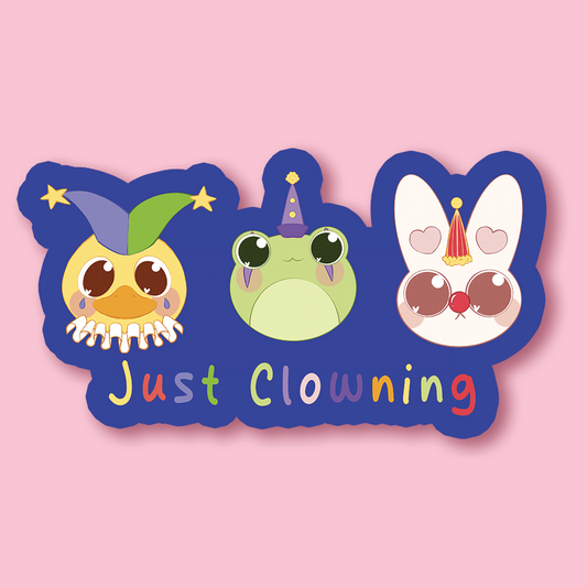 Sticker just clowning