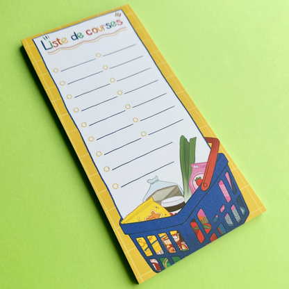 Bloc-notes liste de courses