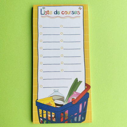 Bloc-notes liste de courses
