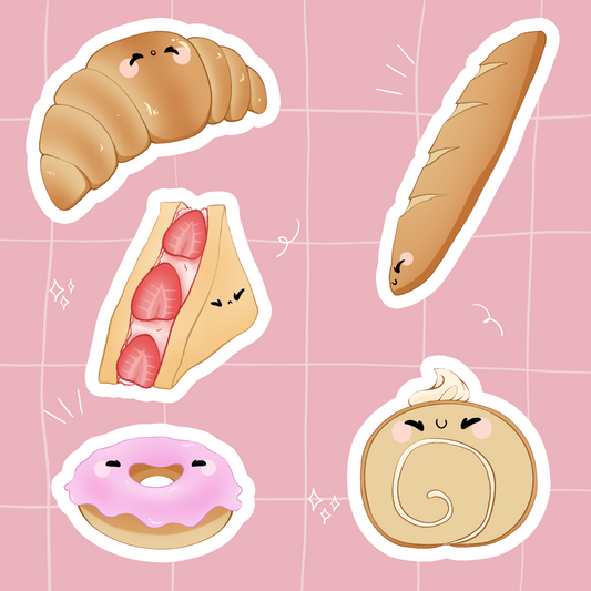 Pack de Stickers viennoiseries