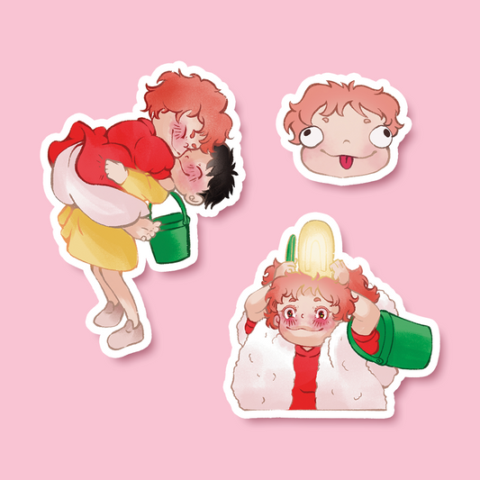 Stickers Ponyo sur la falaise