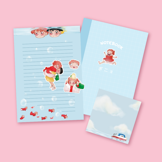 Set de papeterie Ponyo sur la falaise