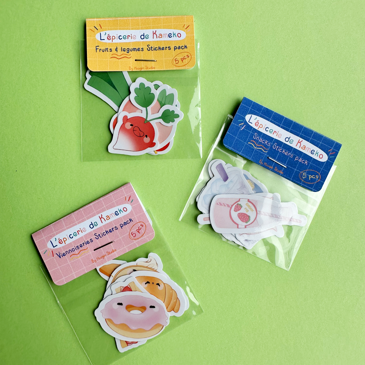 Pack de Stickers snacks